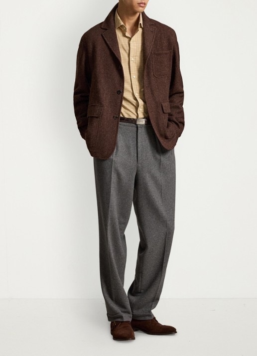 Ralph Lauren Custom fit overhemd met ruitdessin - detail classic camel wht multi / camel