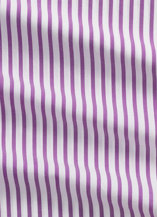 Ralph Lauren Custom fit overhemd met streepprint - detail 6 white purple dawn / paars