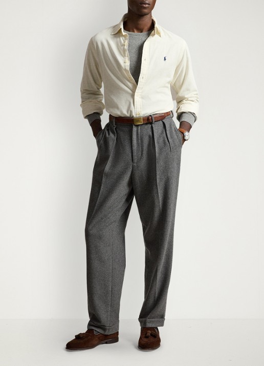 Ralph Lauren Custom fit overhemd van corduroy