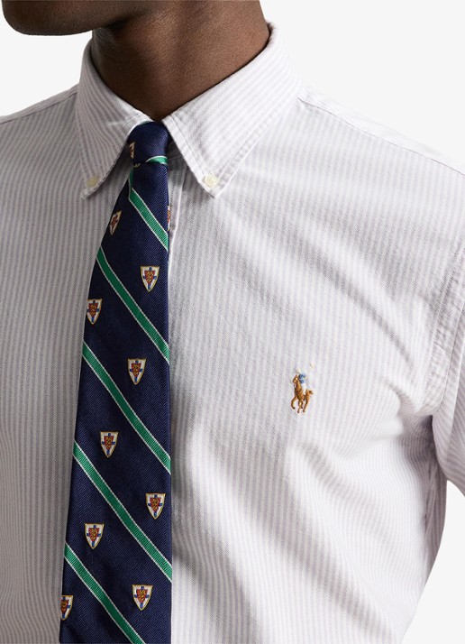 Ralph Lauren Custom fit Oxford overhemd met streepprint - detail 3 light lilac / lila