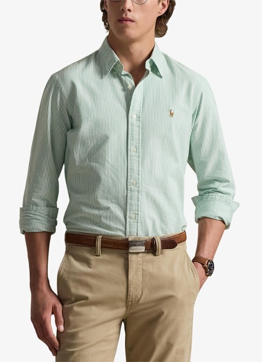 Ralph Lauren Custom fit Oxford overhemd met streepprint