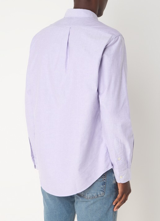 Ralph Lauren Custom fit Oxford overhemd - achterkant thistle / paars