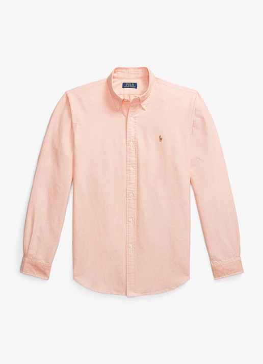 Ralph Lauren Custom fit Oxford overhemd - voorkant 2 kona orange 32ea / oranje