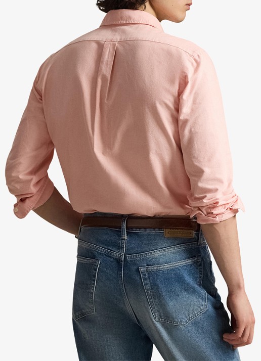 Ralph Lauren Custom fit Oxford overhemd - achterkant 3 peach