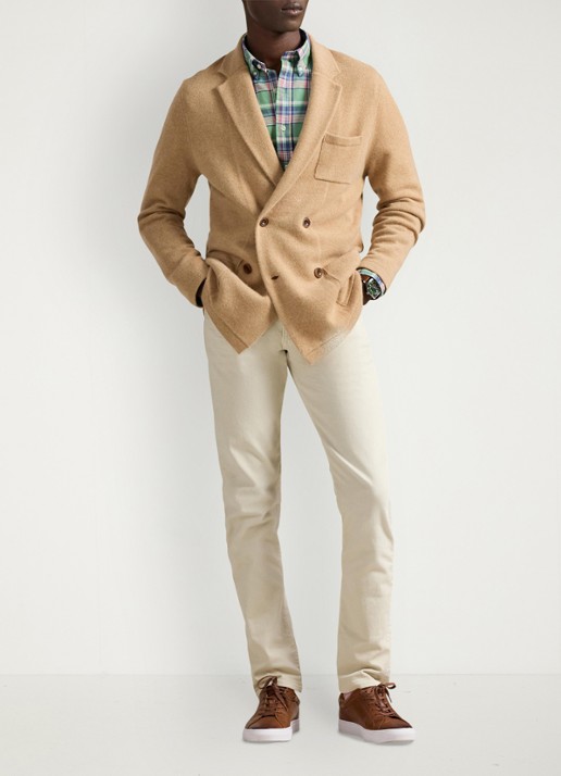 Ralph Lauren Custom fit tattersall Oxford overhemd  - voorkant 3 groen