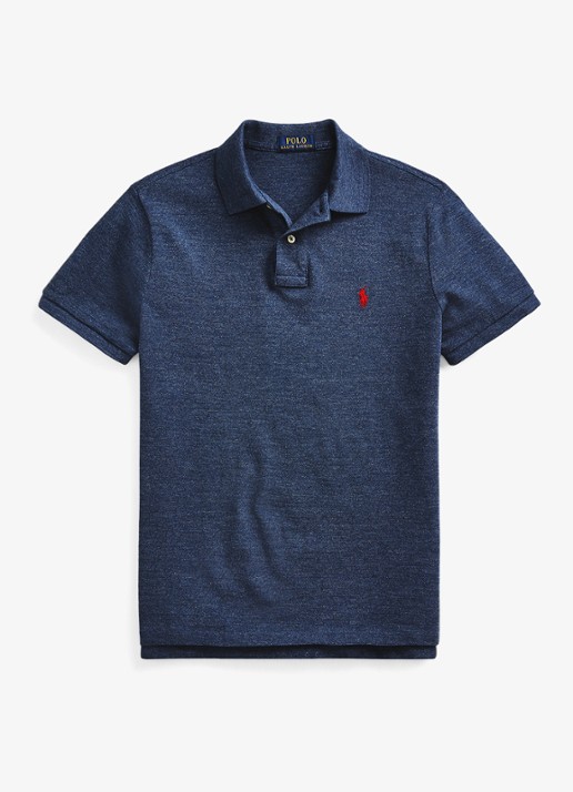 Ralph Lauren Custom slim fit polo van piqué katoen met logoborduring