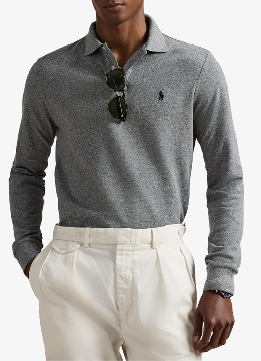 Ralph Lauren Custom slim fit polo van piqué katoen