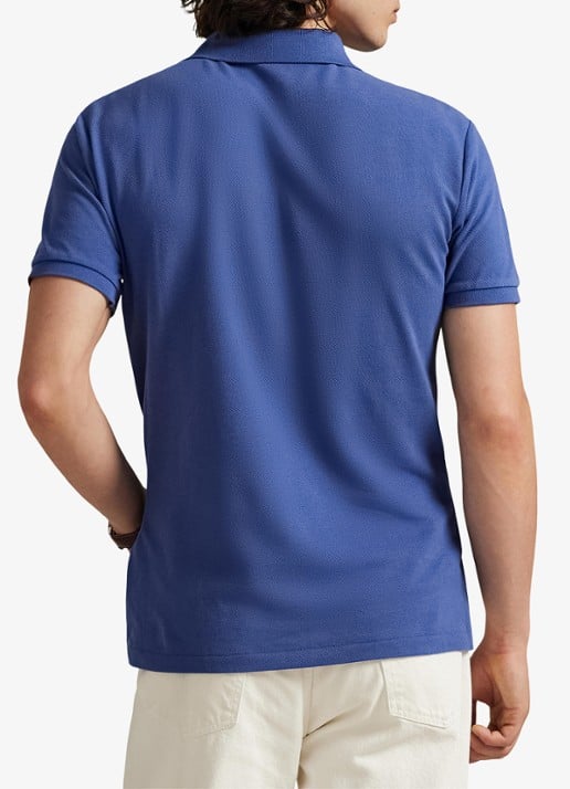 Ralph Lauren Custom slim fit polo van piqué katoen - achterkant old royal/c7215-47ww