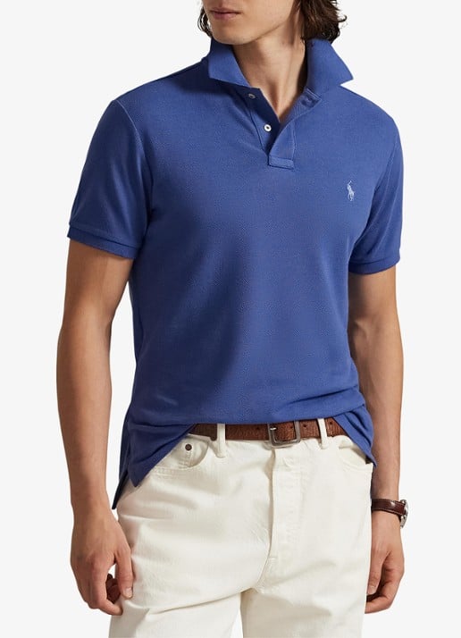 Ralph Lauren Custom slim fit polo van piqué katoen