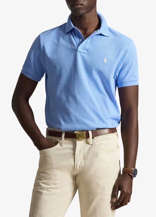 Ralph Lauren Custom slim fit polo van piqué katoen