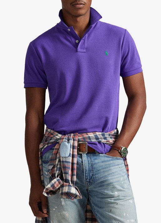 Ralph Lauren Custom slim fit polo van piqué katoen