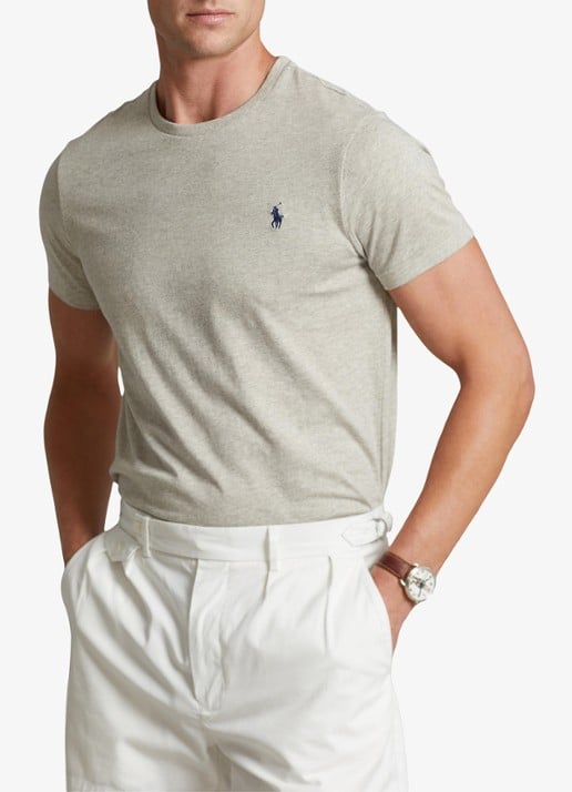 Ralph Lauren Custom slim T-shirt met ronde hals