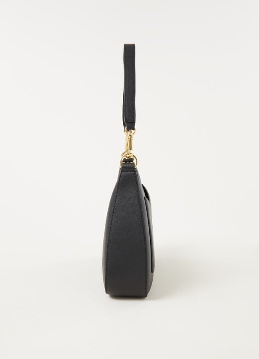 Ralph Lauren Danni schoudertas van leer - detail 4 zwart