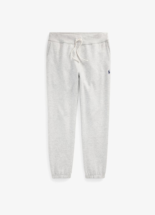Ralph Lauren De fleece RL trainingsbroek - voorkant 4 andover heather / grijs