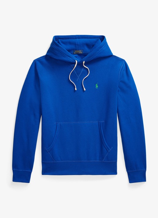 Ralph Lauren De RL fleece hoodie - voorkant 4 pacific royal