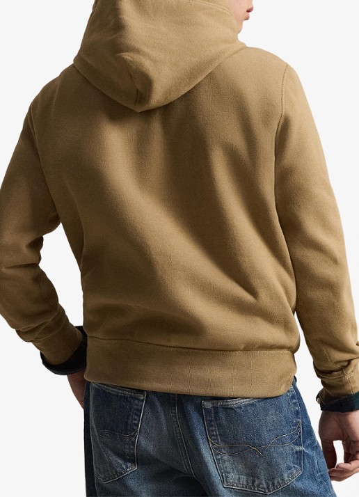 Ralph Lauren De RL fleece hoodie - achterkant 5 new tan