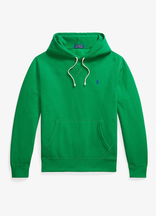 Ralph Lauren De RL fleece hoodie - voorkant 4 billiard