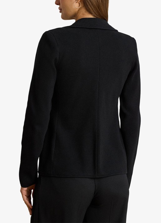 Ralph Lauren Double-breasted blazer met logoborduring - achterkant 3 zwart