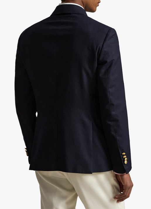 Ralph Lauren Double-breasted slim fit colbert met klepzakken - achterkant 3 navy-1241