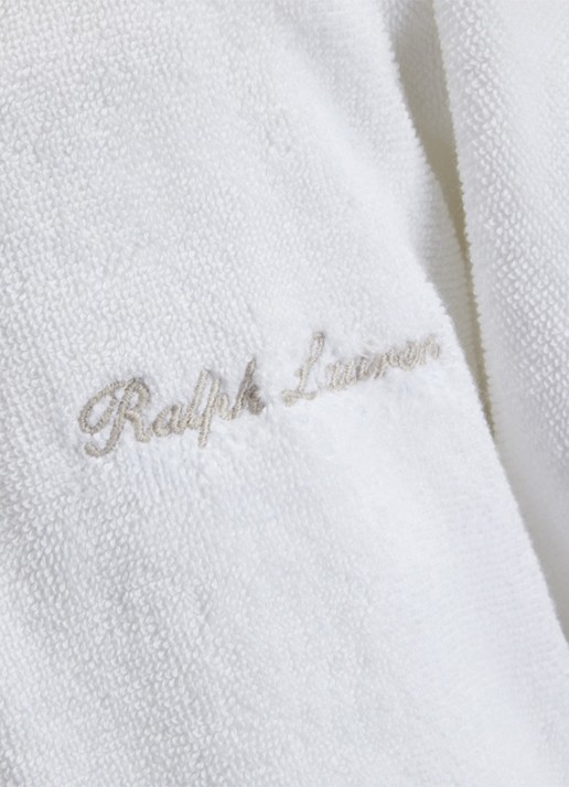 Ralph Lauren Dulaney badjas met opgestikte zakken - unisex - detail 5 wit