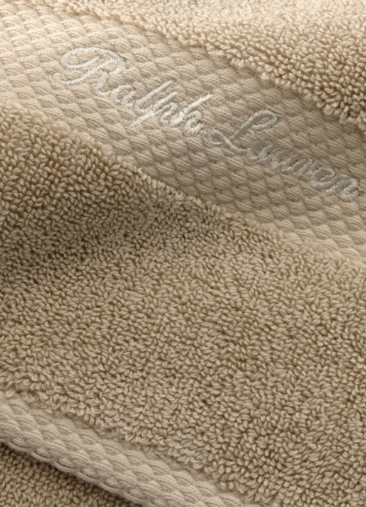 Ralph Lauren Dulaney badlaken - 100 x 183 cm - achterkant 2 beige