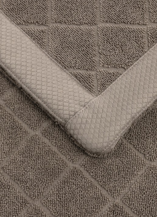 Ralph Lauren Dulaney badmat 50 x 80 cm - detail grijs