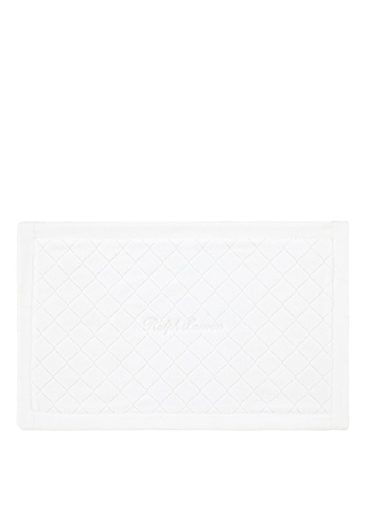 Ralph Lauren Dulaney badmat 50 x 80 cm - voorkant 3 wit