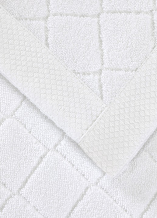 Ralph Lauren Dulaney badmat 50 x 80 cm - voorkant 4 wit