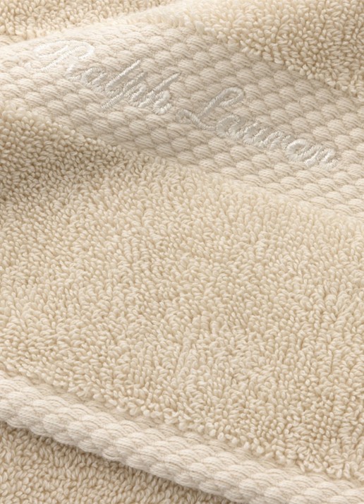 Ralph Lauren Dulaney gastendoek - 42 x 70 cm - achterkant 3 creme