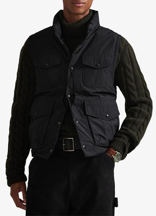 Ralph Lauren Eldson bodywarmer met donsvulling en klepzakken