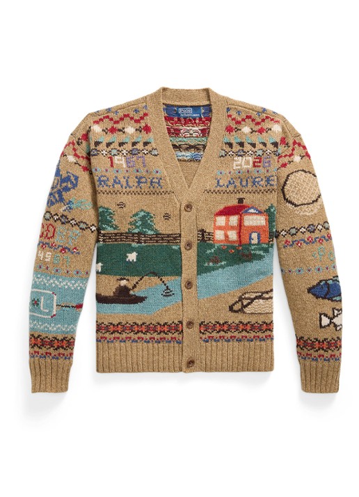 Ralph Lauren Fijngebreid vest van wol met ingebreid patroon