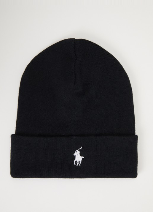 Ralph Lauren Fijngebreide muts met logoborduring