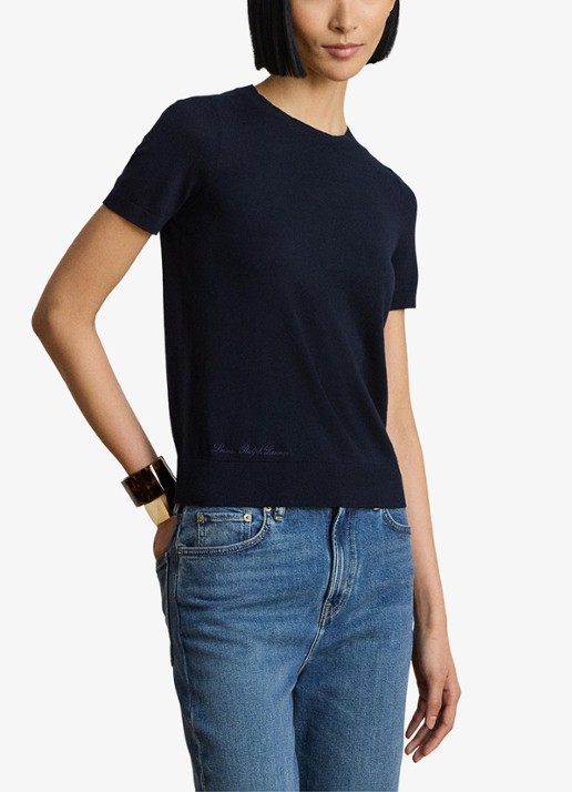 Ralph Lauren Fijngebreide top met logoborduring