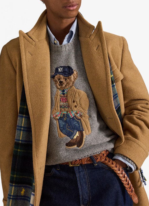 Ralph Lauren Fijngebreide trui in kasjmierblend - detail 5 grijs