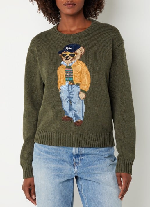 Ralph Lauren Fijngebreide trui met ingebreide print