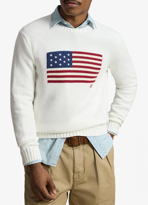 Ralph Lauren Fijngebreide trui met logo - detail 2 deckwash white / wit