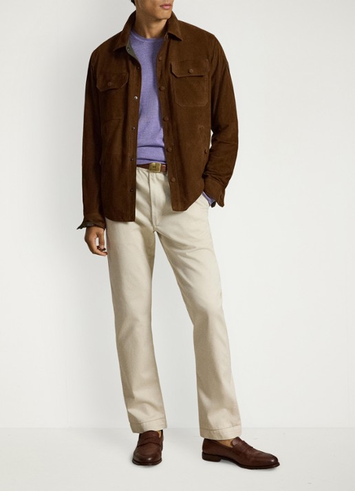 Ralph Lauren Fijngebreide trui met logoborduring - detail 3 honeycreeper purple heather / paars