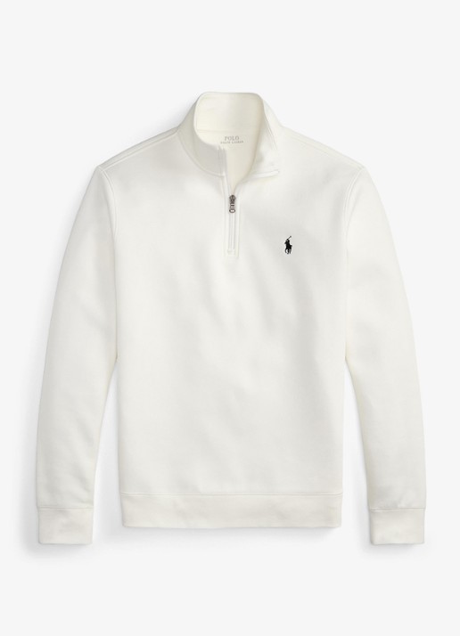 Ralph Lauren Fijngebreide trui met logoborduring - voorkant wit