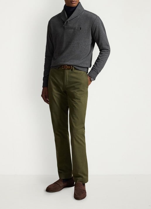 Ralph Lauren Fijngebreide trui met sjaalkraag