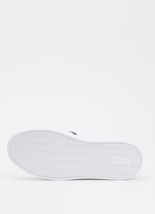 Ralph Lauren Frazier sneaker met logo - detail wit