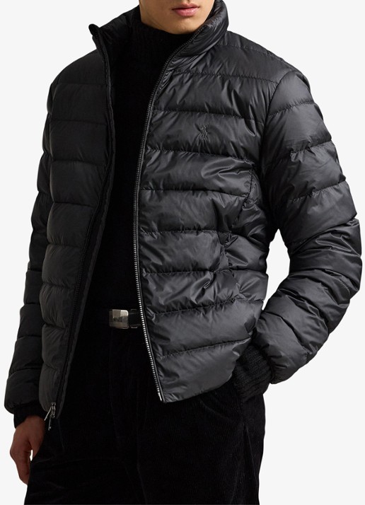 Ralph Lauren Gevoerde performance bodywarmer met rits - detail 4 polo black / zwart