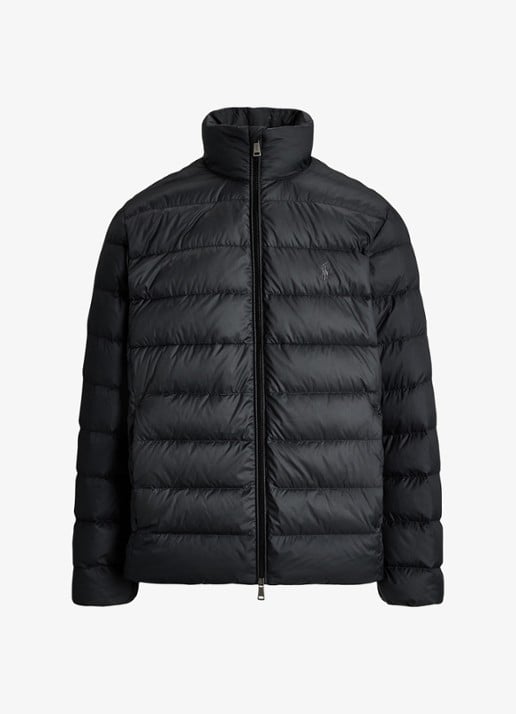Ralph Lauren Gevoerde performance bodywarmer met rits - voorkant polo black / zwart