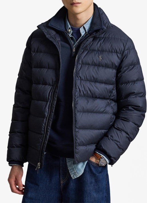 Ralph Lauren Gevoerde performance bodywarmer met rits - detail 4 collection navy / donkerblauw