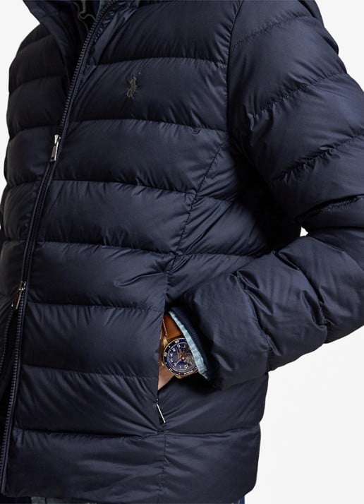 Ralph Lauren Gevoerde performance bodywarmer met rits - detail 5 collection navy / donkerblauw