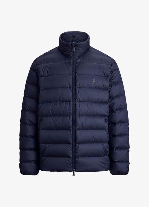 Ralph Lauren Gevoerde performance bodywarmer met rits - voorkant collection navy / donkerblauw