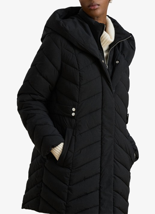 Ralph Lauren Gewatteerde jas met capuchon