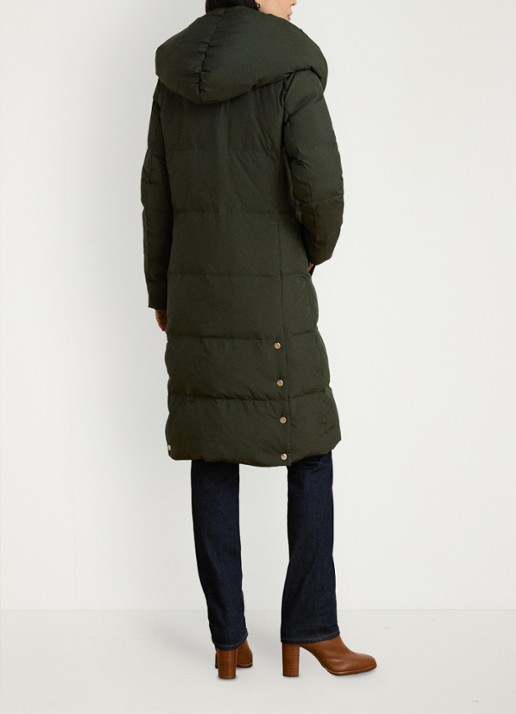 Ralph Lauren Gewatteerde jas met donsvulling - achterkant 3 grijs