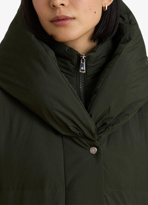 Ralph Lauren Gewatteerde jas met donsvulling - detail 2 grijs