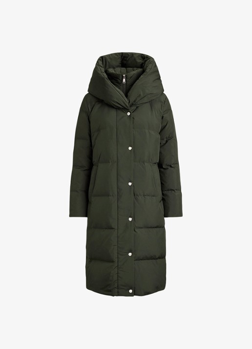 Ralph Lauren Gewatteerde jas met donsvulling - voorkant 4 grijs