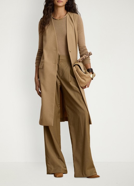Ralph Lauren Gilet in wolblend met klepzakken